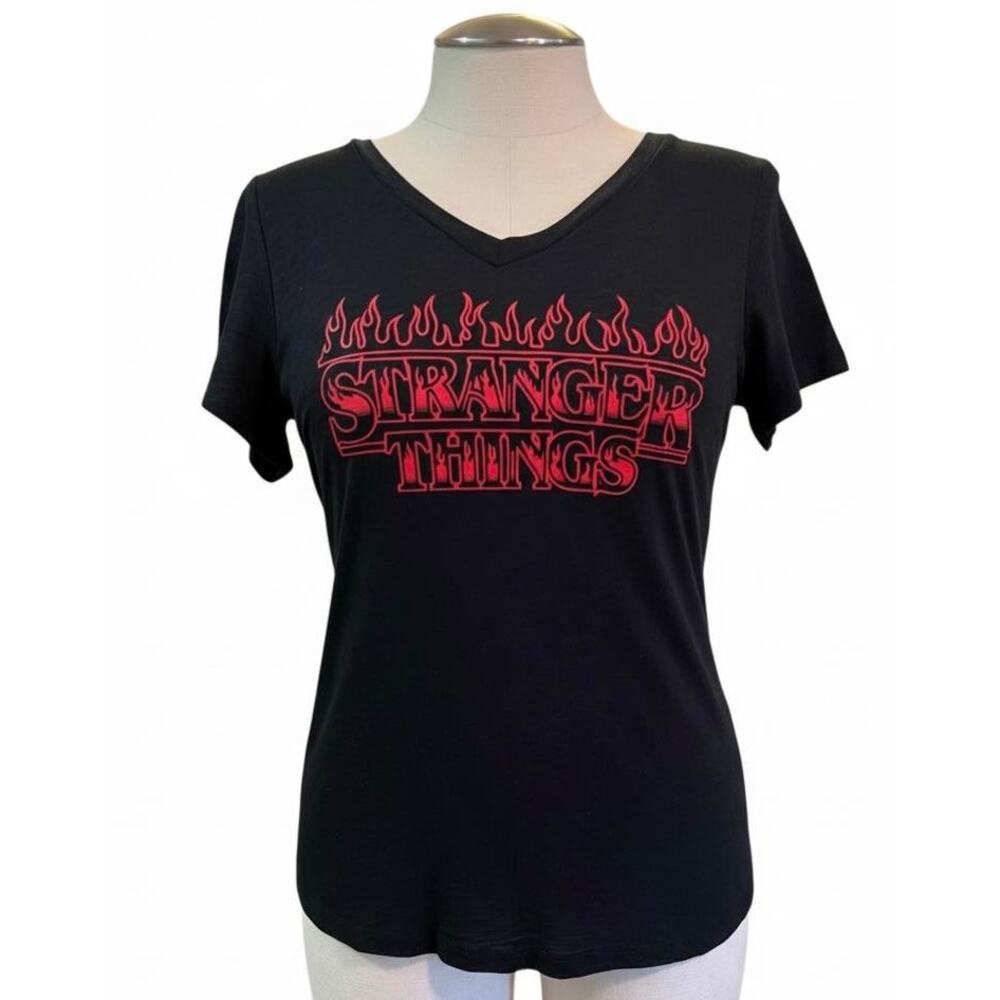 Torrid plus size 0 stranger things‎ V neck sleep pajama T-shirt Gothic New 0X